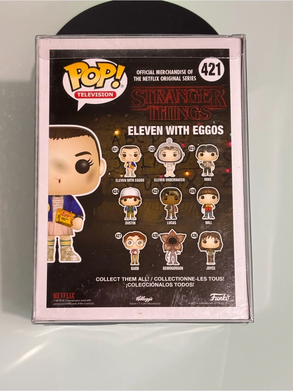 Funko Pop! Eleven with Eggos #421 Stranger Things With Protective Cover Box